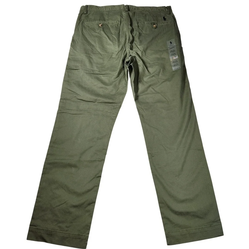 Polo‎ Ralph Lauren Stretch Straight Chino Pants Olive Green 34x30 (Fits 36x29 NW